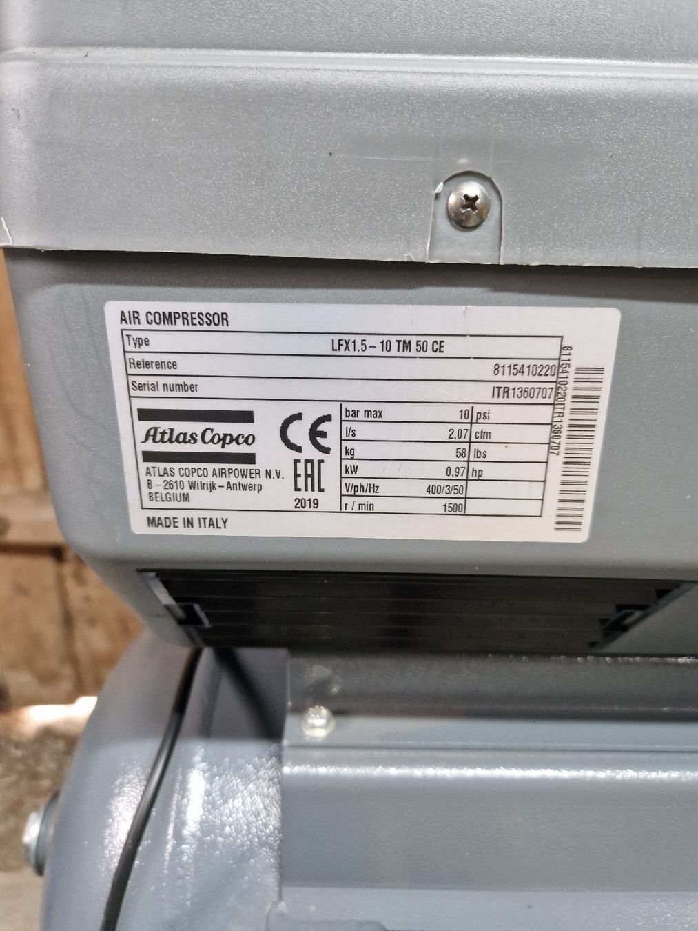 Atlas Copco Kompressoren: Atlas Copco Kompressor  – Gebraucht aus Unterkulm von baghira2004 4