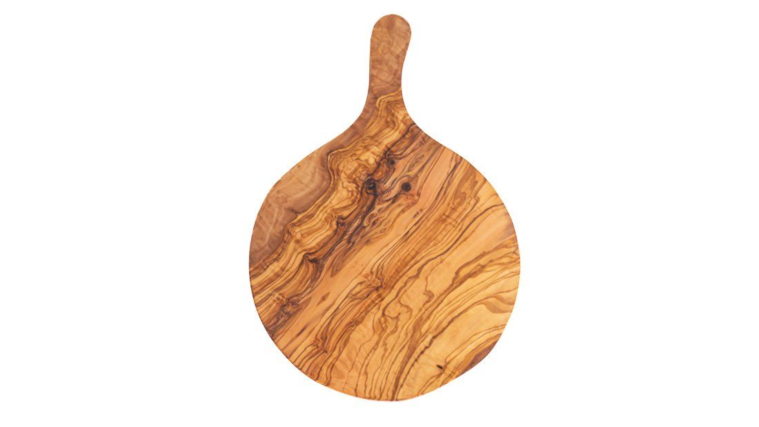 Articoli in legno: Olivenholz Pizzabrett – Nuovo e nell'imballaggio originale da Hüntwangen venduto da Elyha 1