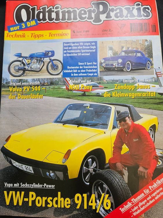 Oldtimer Praxis /99 Porsche 914 /6 Volvo 544 Ducati Janus xx (Gebraucht ...