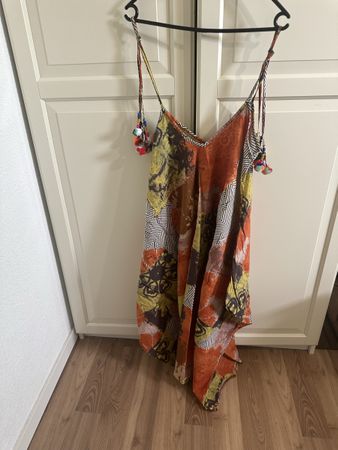 Jumpsuit Park Moda Sommerkleid Gr. M Fransen Boho Look
