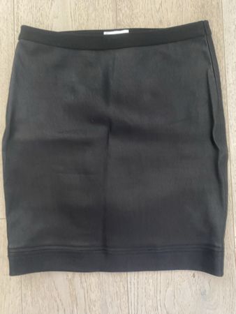 HELMUT LANG Leather Skirt Black Size 6