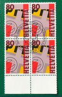 4 er Block Nr. 843 mit Stempel Zürich