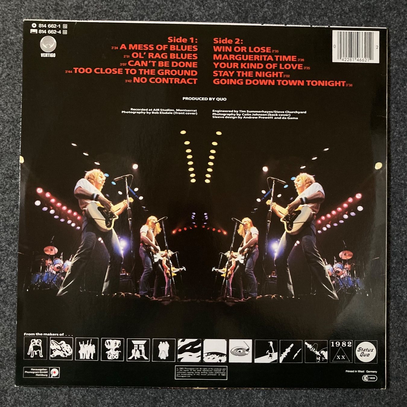 Vinyles: LP - Status Quo - Back to Back – D'occasion à dachsen par oheio 1
