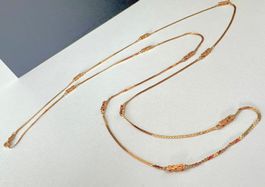 Sehr lange Kette (80 cm) in 750 Gelbgold von Bucherer CB