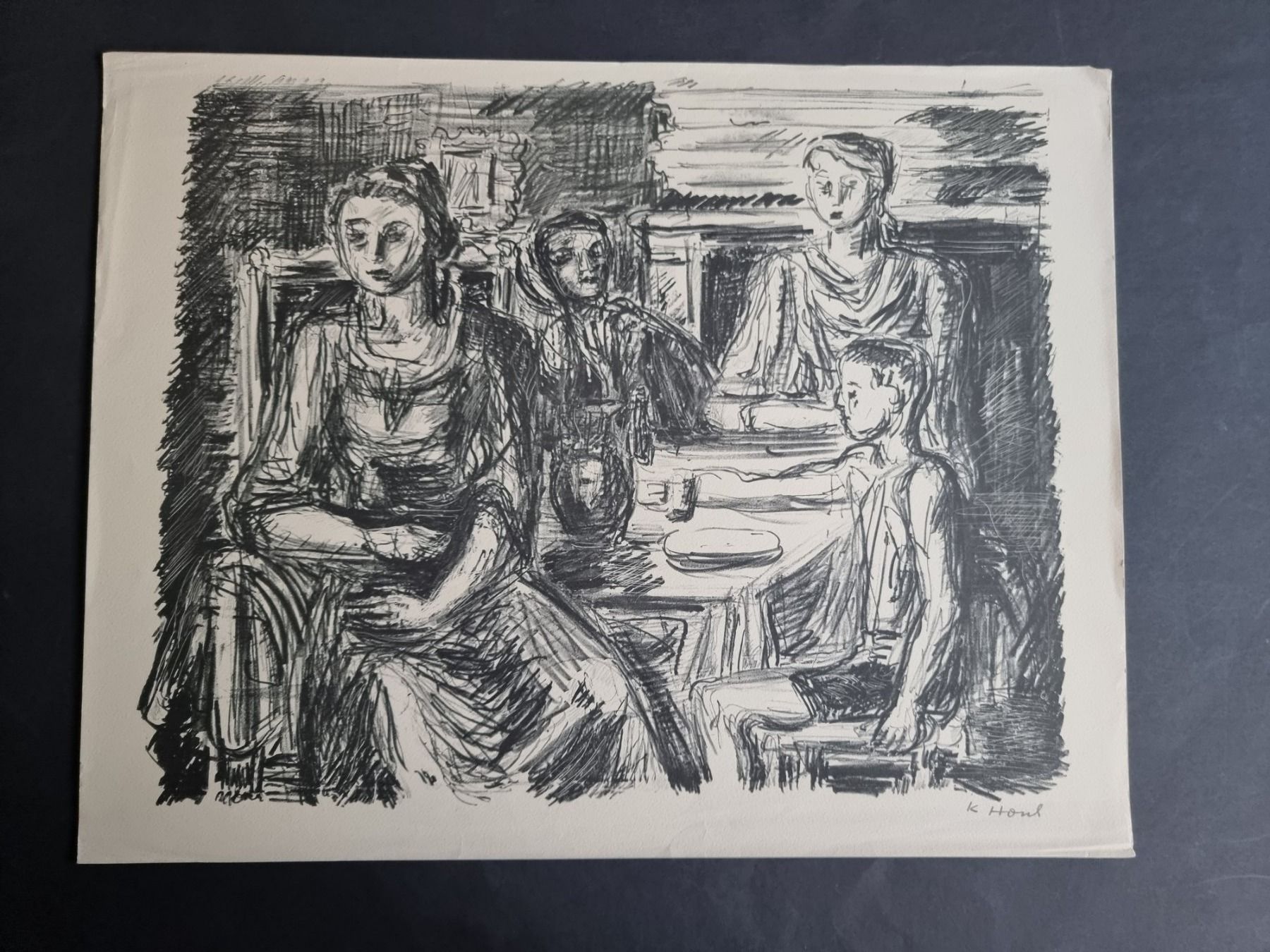 Grafica & Litografie: KARL HOSCH LITHOGRAPHIE SIGNIERT – Usato da Gersau venduto da grafik-kunst