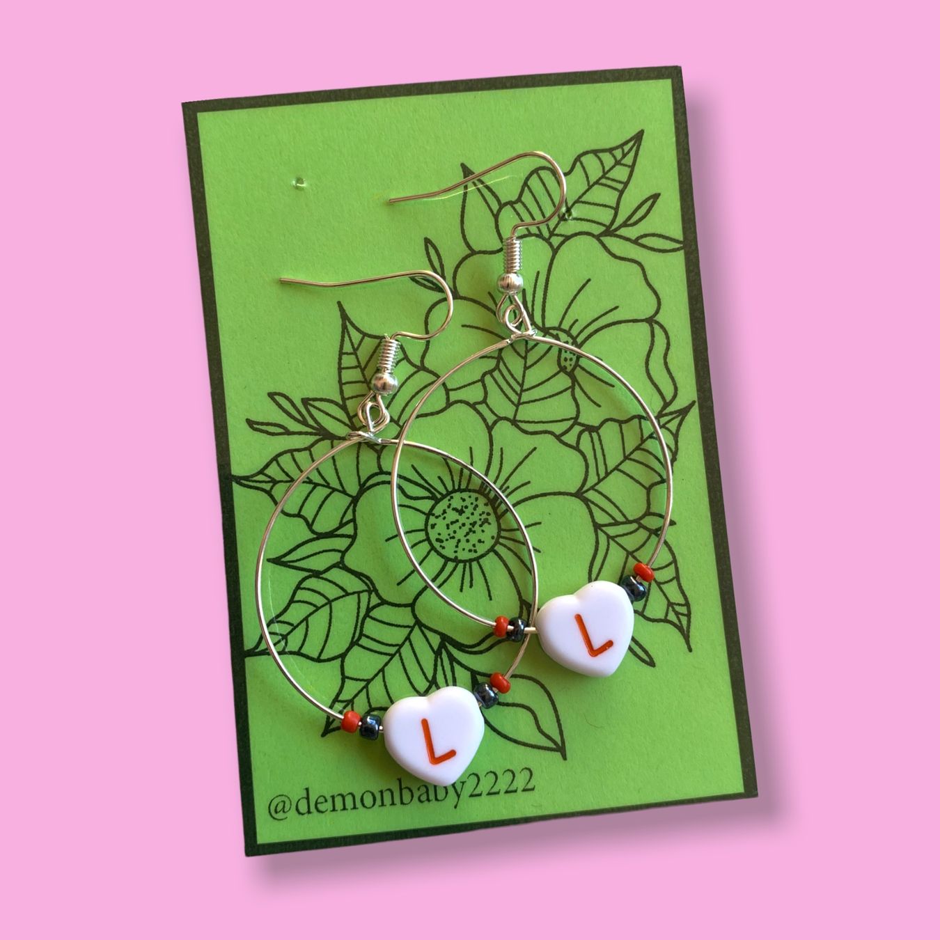 Orecchini pendenti & Orecchini a lobo: "L <3" earrings – Nuovo (secondo la descrizione) da Basel venduto da demonbaby2222 3