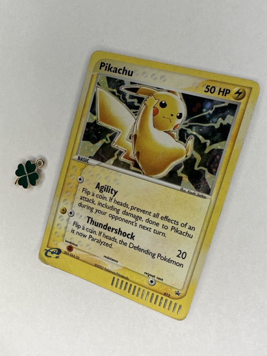 Pokémon Carte collezionabili: Pikachu 012 Black Star Promo Holo Nintendo 2003 E Reader – Usato da Uster venduto da Neonschwarz 2