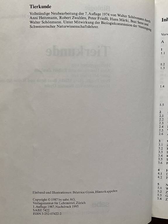 Libri: Tierkunde, Arbeitsbuch, Heitzmann, Anni, 1 Auflage  – Usato da Winterthur venduto da edy_d2hh 1