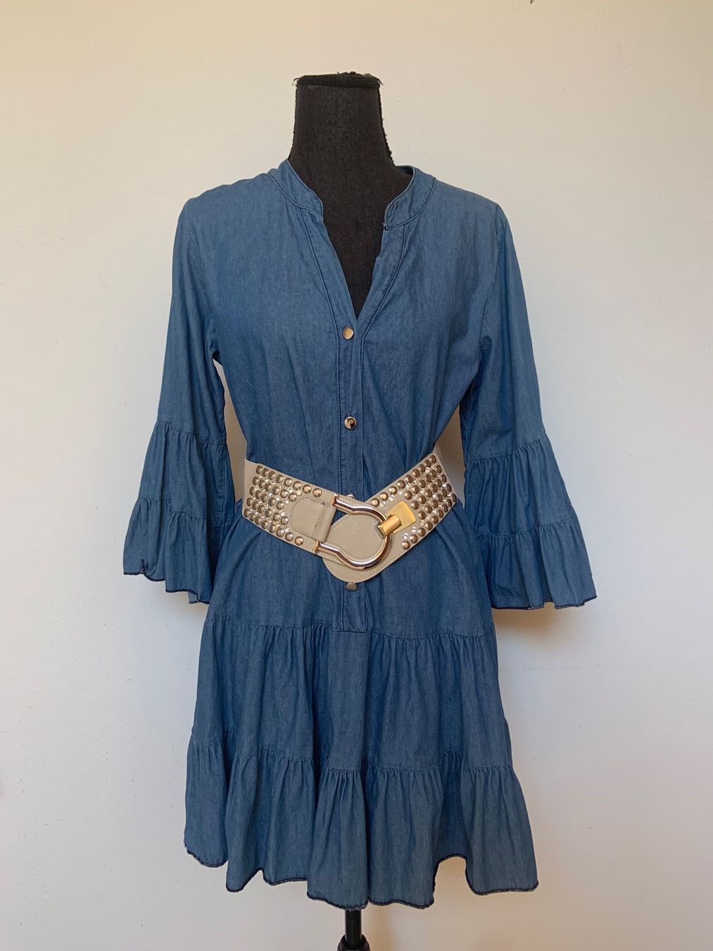 Vestiti: Boho Stufenkleid in Jeansoptik – Nuovo (secondo la descrizione) da Sigriswil venduto da ck56 1