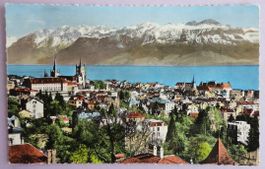 Lausanne - Vue générale et les Alpes