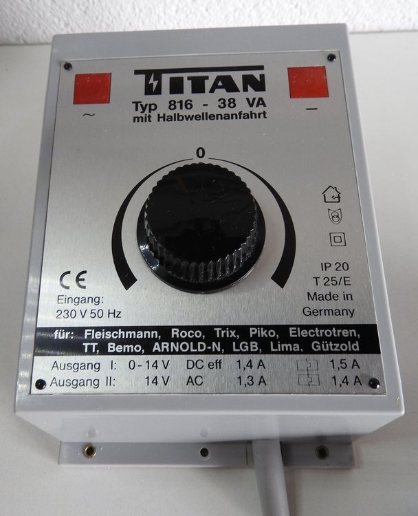 Régulateur De Vitesse TITAN 816-38VA – Transformeur Démarrage H0 TT Z – Occasion