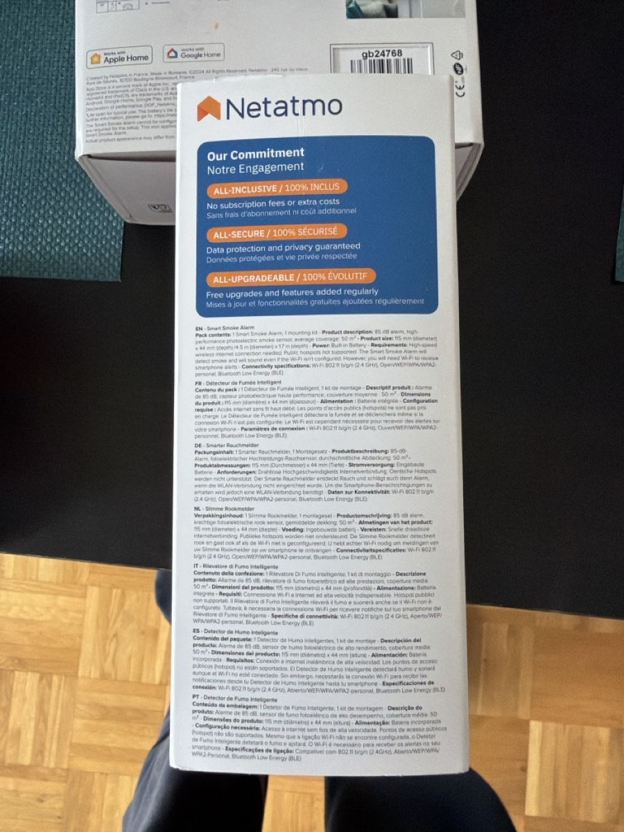 Netatmo Sistemi d'allarme: Netatmo Smart smoke alarm – Nuovo e nell'imballaggio originale da Cossonay-Ville venduto da super_gaby_ 4