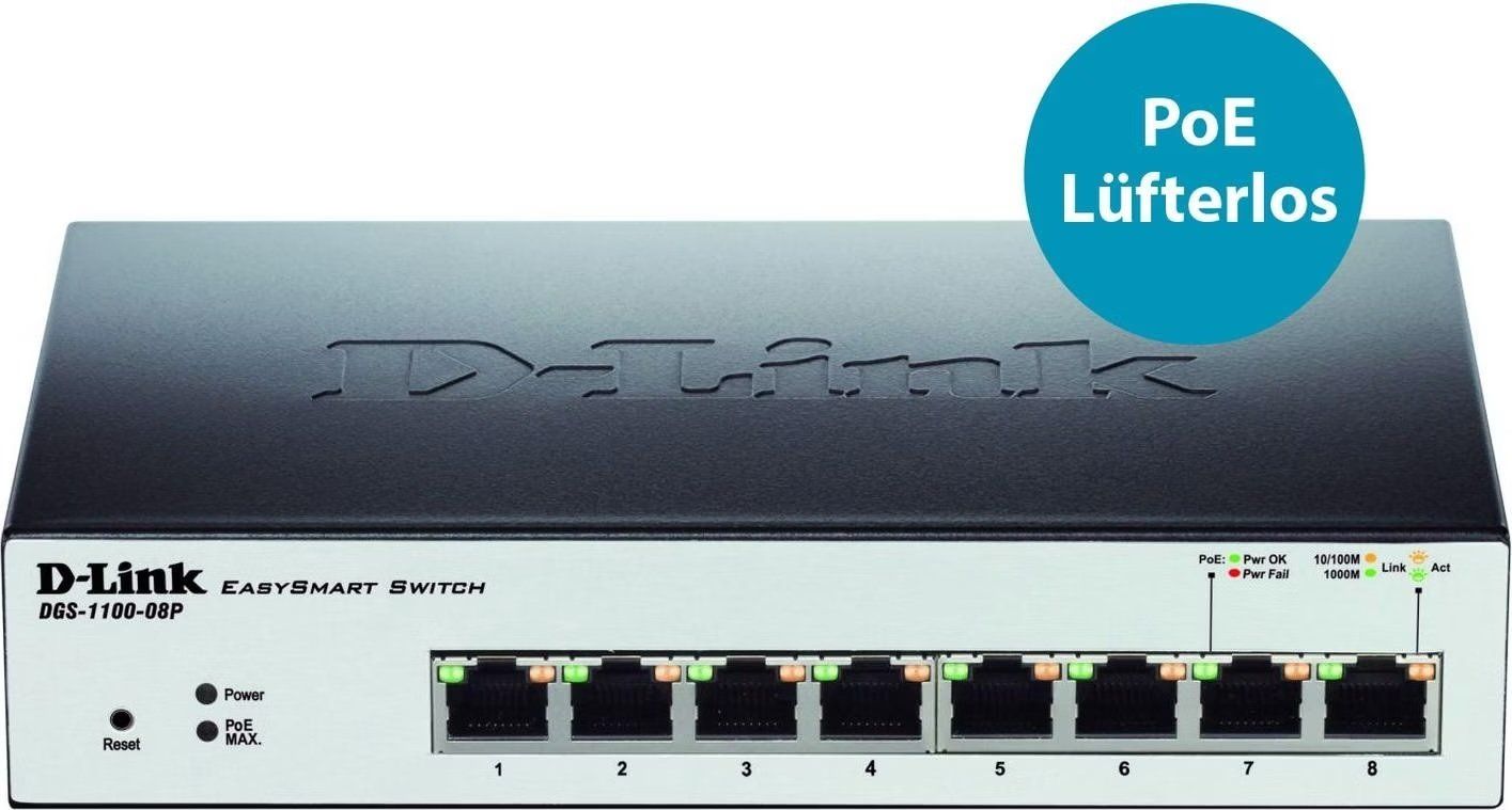 Dlink Modem & Router: PoE Switch D-Link DGS-1100-08P – Usato da Müntschemier venduto da wayllu 3