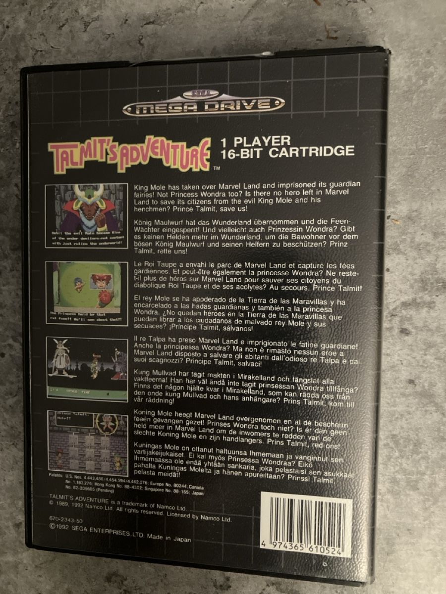 Sega Giochi: Talmit's Adventure Sega Mega Drive Spiel – Usato da Lausen venduto da Indexvision 2