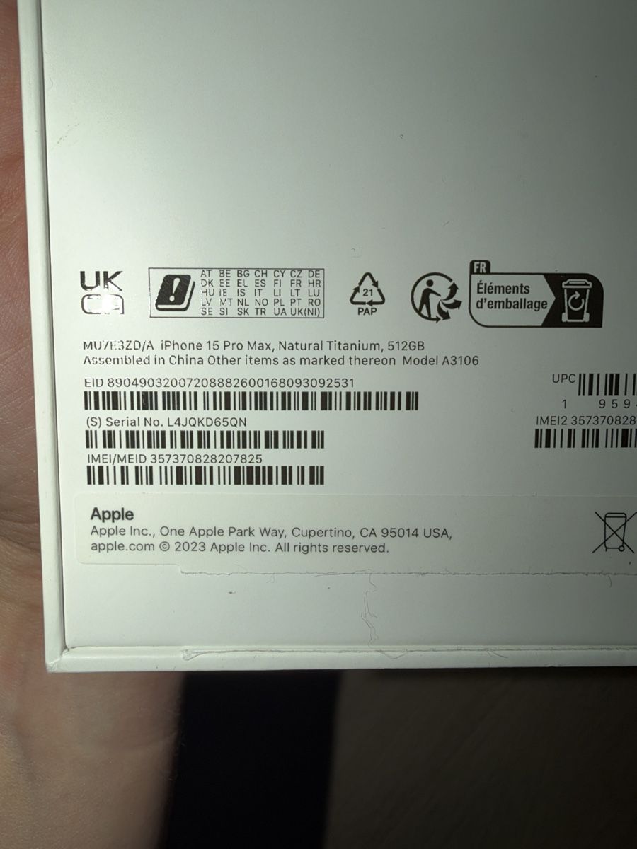 Apple Telefoni cellulari / Smartphones: IPhone 15 Pro Max 512 GB – Usato da Embrach venduto da sen_cy2p 4
