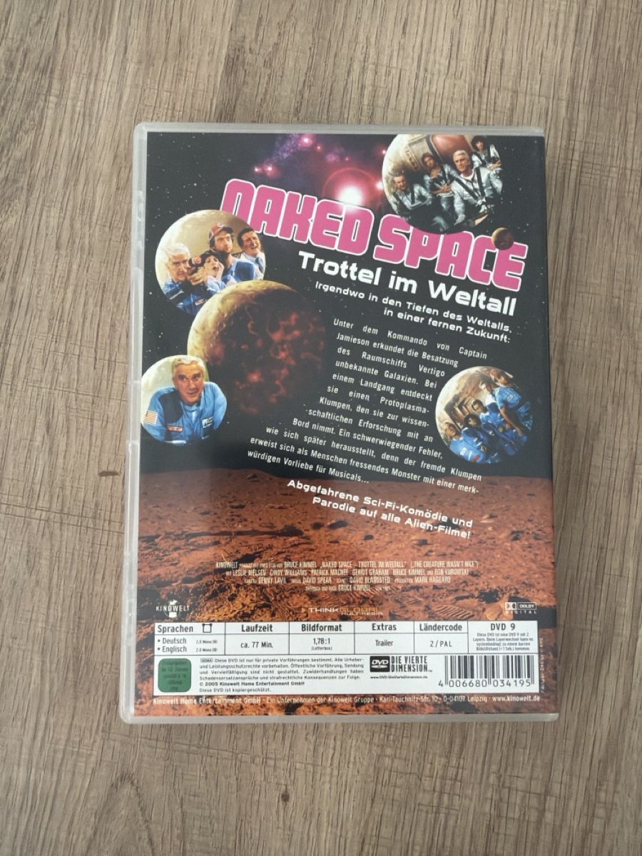 Tutti i DVDs: Naked Space (1983) DVD – Usato da Hagendorn venduto da masterchieff 1