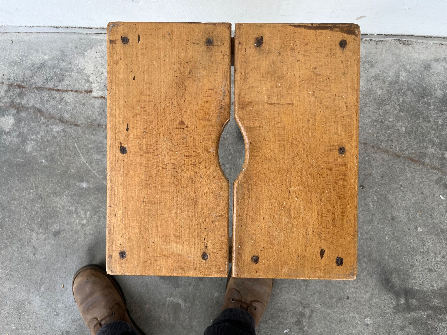 Hocker: Vintage Holz Hocker – Gebraucht aus Bern von fotolog111 3