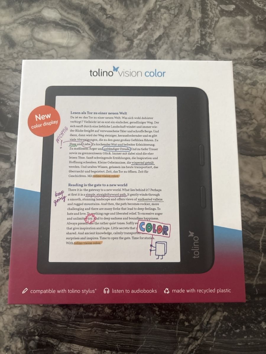 Tolino Tablettes PC: Tolino e-reader vision color HD inkl stylus – Neuf avec emballage d'origine à Horgen par kle_8p6w