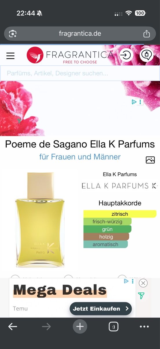 Profumi & Eau de Toilette: Ella K Poeme de Sagano , 5 ml – Usato da Sursee venduto da nri_sbv9 1