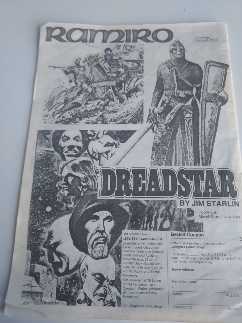 Comics: Jürgens Comic Shop Katalog Nr. 1 – Gebraucht aus Dübendorf von Seth2167 1