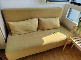 Senfgelbes Schlafsofa