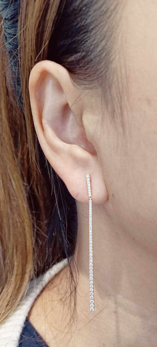 Boucles d'oreille: DIAMANTOHRHÄNGER IN 750 ROTGOLD – D'occasion à Luzern par EdiGem 8