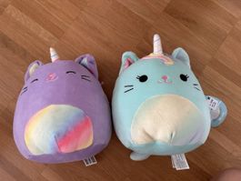 Squishmallow 2 Einhorn Katzen, beide neu 