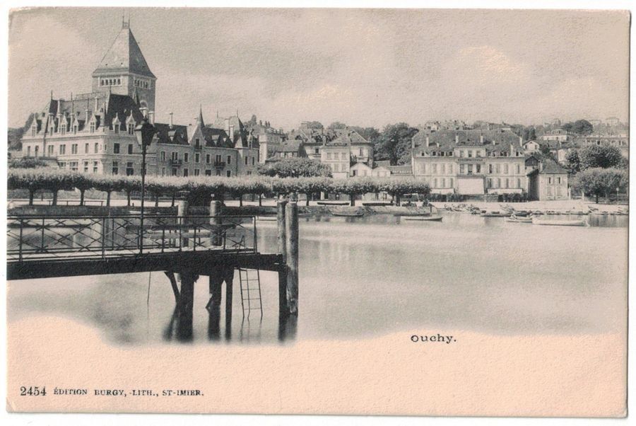 Cartoline postali: Ouchy, vers 1900 – Usato da Frauenfeld venduto da POML