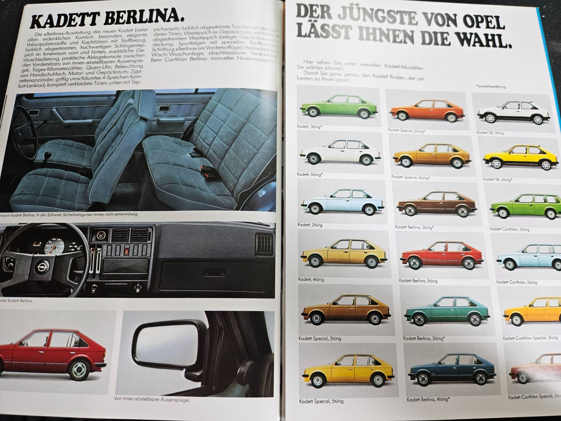 Opel Documenti: Opel Kadett Prospekt 1979 xx – Usato da Flawil venduto da sr1_f6st 8