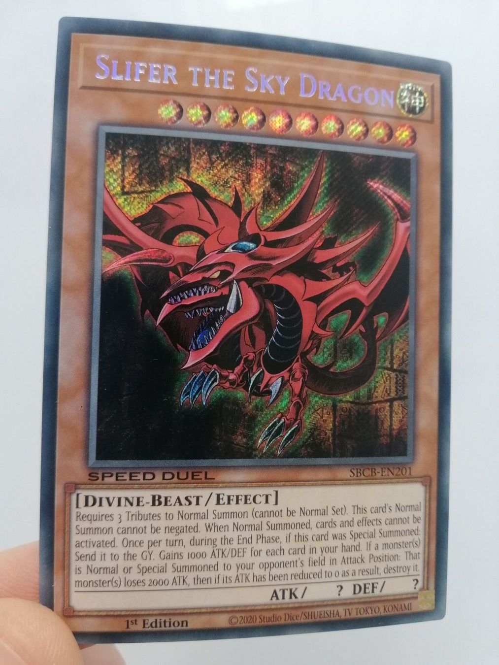 Yugioh Carte collezionabili: Slifer the Sky Dragon Secret 1.Edition – Nuovo (secondo la descrizione) da Boswil venduto da ShoppingCenterCity 4