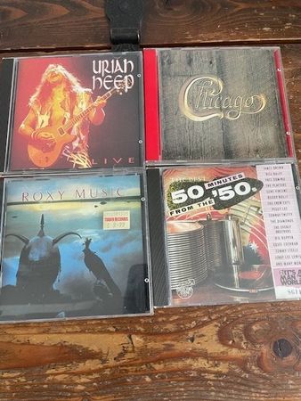4 CD's Uriah Heep, Chicago, Roxy Music und 50 Minutes