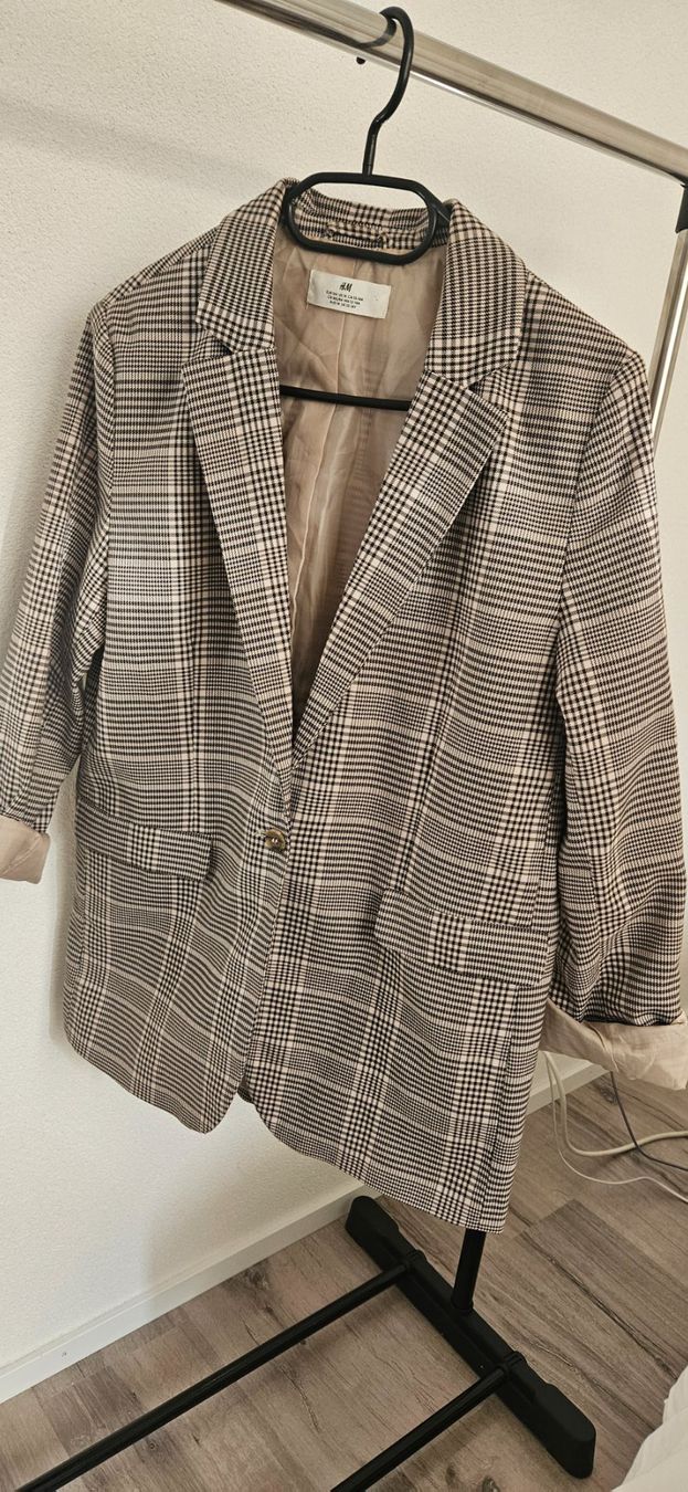 H&M Giacche & Cappotti: Blazer carreaux beige marron – Usato da Vétroz venduto da MargauxLDG