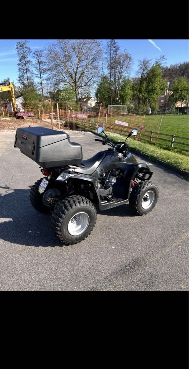 Quads: Quad Daelim schwarz mit Heckbox – D'occasion à Untersiggenthal par sal_b9fv 2