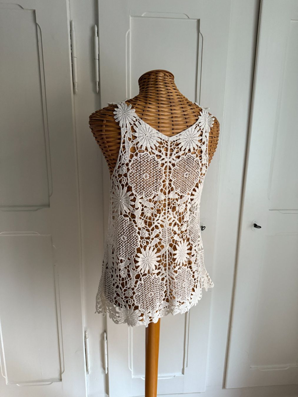 Tops: Shabby Chic Häkeltop offweiss S – Gebraucht aus Zürich von Diazaio 2