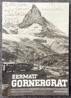 Panoramakarte Zermatt - Gornergrat, 1937