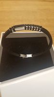 LISKA - Herren Lederarmband (1-fach) Chrom (silber-schwarz)