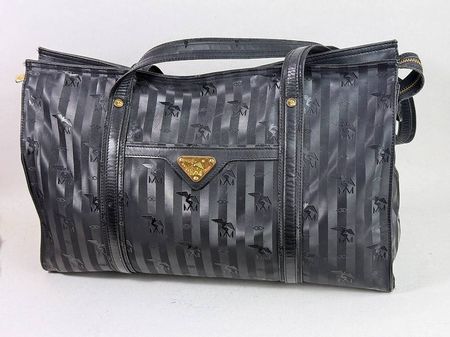Maison Mollerus Damenhandtasche  Schwarz/Gold
