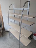 Regal Metall Holzoptik vier Ablagen gebrauchter Zustand