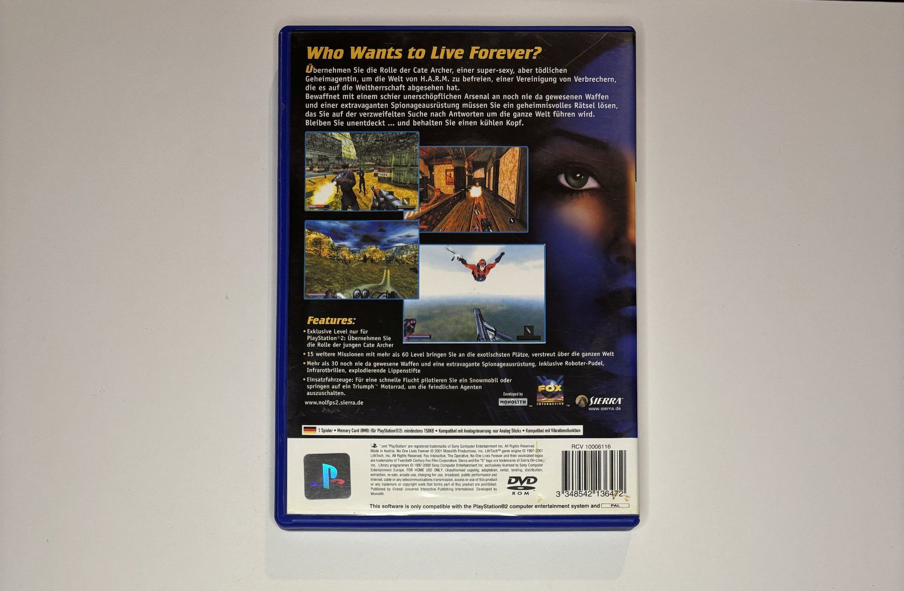 Giochi: PS2 - The Operative: No One Lives Forever – Usato da Allschwil venduto da Bullach 2