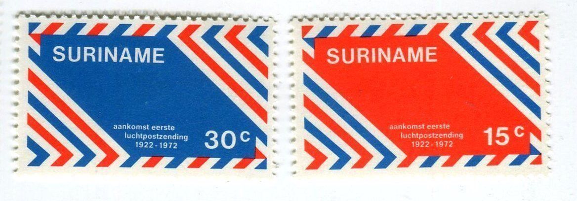 Tous les timbres: Briefmarken "Flugpost". Suriname. – Neuf avec emballage d'origine à Basel par Butsch5