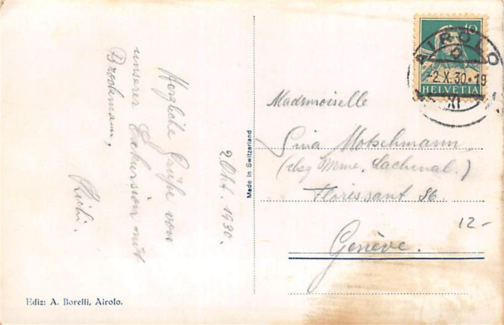 Cartoline postali: Piora, lago Ritom – Usato da Ottikon b.Kemptth. venduto da Neptun1974 1