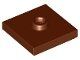 Lego Reddish Brown Plate, Modified 2 x 2 12 Stück