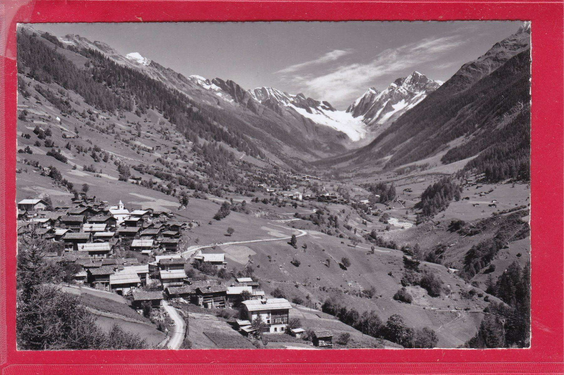 Cartoline postali: LÖTSCHENTAL MIT FERDEN UND KIPPEL – Usato da Oberrieden venduto da Gebirgsstelze