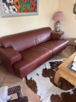 Elegantes Leder-Sofa rotbraun - gemütlich & stilvoll! 🛋️