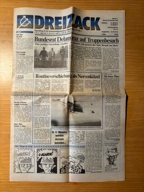 Revues & Magazines: 3 Manöverzeitungen Dreizack 1986 – D'occasion à Seon par retep012 1