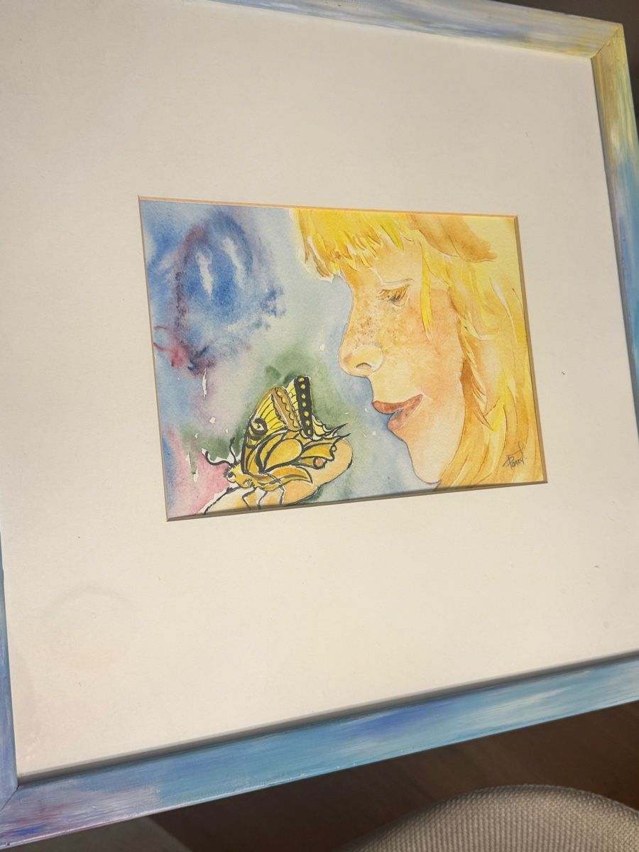 Dipinti: Mädchen mit Schmetterling - von Maria Parry – Nuovo (secondo la descrizione) da Horw venduto da abc_b5tj 3