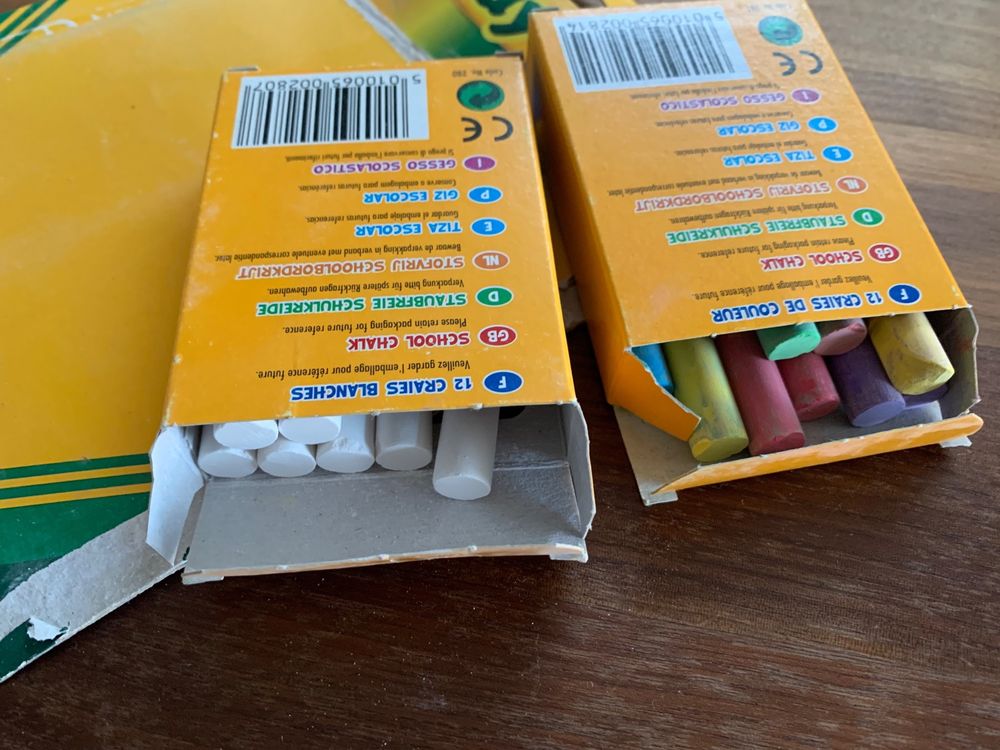♥ Kreide farbig und weiss für Kinder / malen mit Crayola Kaufen auf