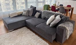 Sofa mit Liegefläche - Microfaserstoff (Alcantara)