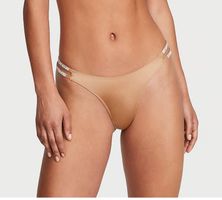 Victoria’s Secret Double Shine Strap Thong M NEW