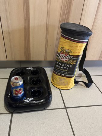 Miller Beer Kühltasche/Tragetasche mit Pool-Bierhalter